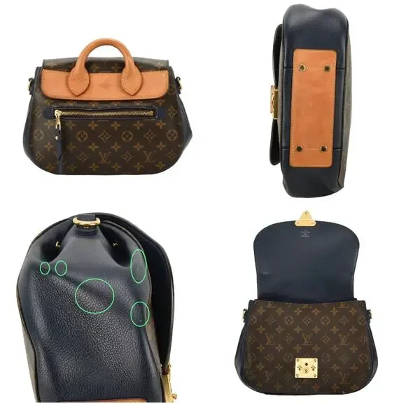 💎✨BEAUTIFUL✨💎Authentic Louis Vuitton Eden MM Monogram Navy Leather - Picture 4 of 9